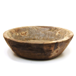 Misa z drewna egzotycznego Brąz 43cm